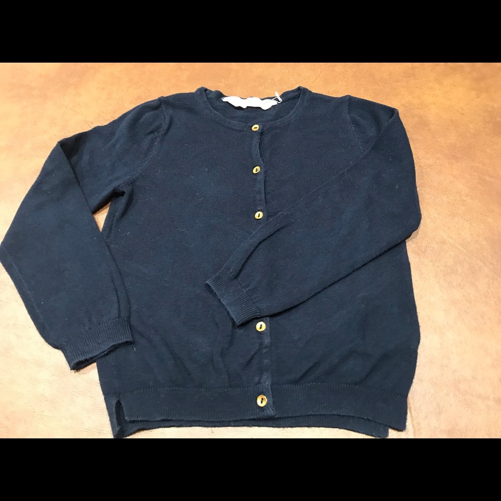 ☀️☀️☀️H&M Girl’s Navy Blue 100% Cotton Sweater, 4-6yrs